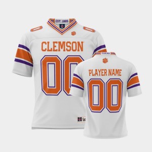 Custom Tiger Town Men NIL Pick-A-Player Football #00 College Football Jersey - White 382584-712