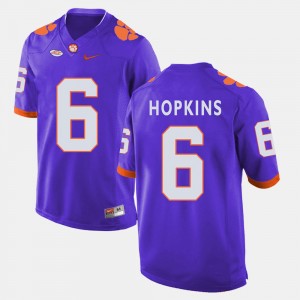 DeAndre Hopkins Clemson University #6 College Football Men's Jersey - Purple 855604-834