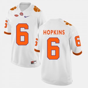 DeAndre Hopkins Tigers College Football #6 Men Jersey - White 973831-480