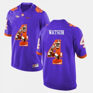 DeShaun Watson CU #4 Pictorial Fashion Mens Jersey - Purple 903678-465
