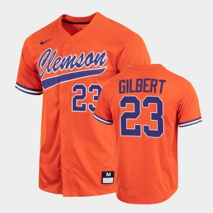 Geoffrey Gilbert CLEM College Baseball Mens 2022 Full-Button #23 Jersey - Orange 638481-298
