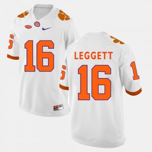 Jordan Leggett Tigers #16 College Football Men's Jersey - White 923948-360