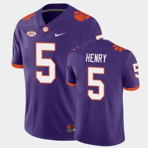 K.J. Henry CLEM Game #5 Men Jersey - Purple 642066-639