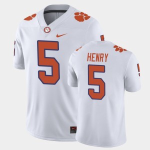 K.J. Henry Clemson University Game Mens #5 Jersey - White 207700-389