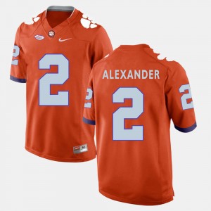 Mackensie Alexander Clemson Mens College Football #2 Jersey - Orange 287282-632
