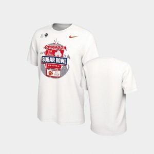 Tigers 2021 Sugar Bowl Men's Bound College Football Playoff T-Shirt - White 663029-697