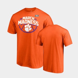 Clemson Tigers Men's Ticket 2021 March Madness T-Shirt - Orange 175761-500