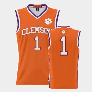 Clemson University ProSphere Basketball #1 Men College Basketball Jersey - Orange 768153-371