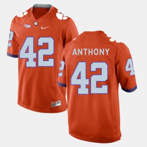 Stephone Anthony Clemson Mens #42 College Football Jersey - Orange 301575-190