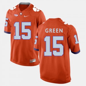 T.J. Green Tigers College Football #15 Mens Jersey - Orange 679407-568