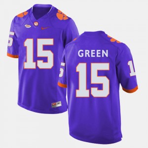 T.J. Green CLEM #15 College Football Men Jersey - Purple 432711-389