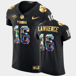 Trevor Lawrence Tiger Town Men's Golden Diamond Edition #16 College Football Jersey - Black 450816-138