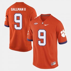 Wayne Gallman II Tigers Mens College Football #9 Jersey - Orange 195134-103