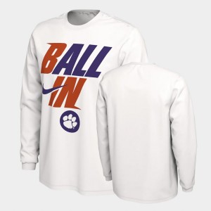 CU Ball In Bench Long Sleeve Men T-Shirt - White 167841-863