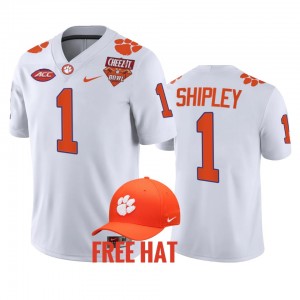 Will Shipley Clemson University Men's College Football 2021 Cheez-It Bowl Free Hat #1 Jersey - White 896406-578