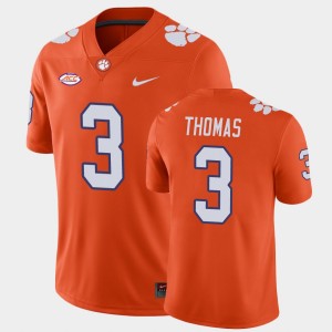 Xavier Thomas Clemson Game #3 Mens Jersey - Orange 467931-779