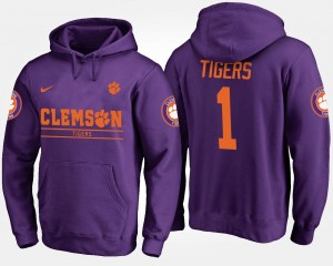 CU Men's No.1 Name and Number #1 Hoodie - Purple 491590-916
