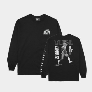 Travis Etienne Tigers Men 2021 NFL Draft Player Graphic Long Sleeve T-Shirt - Black 383553-277
