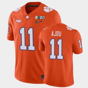 Ajou Ajou Tigers #11 College Football 2020 Playoff Game Men's Jersey - Orange 588591-422