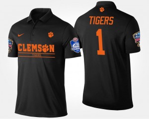 Tiger Town Bowl Game #1 Mens No.1 Atlantic Coast Conference Sugar Bowl Name and Number Polo - Black 189462-186