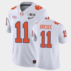 Bryan Bresee Clemson College Football #11 2020 Playoff Game Men Jersey - White 609850-168