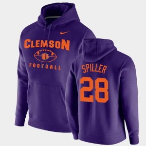 C.J. Spiller Clemson Football Pullover #28 Oopty Oop Mens Hoodie - Purple 126057-221