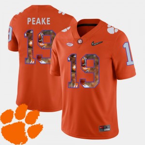 Charone Peake Clemson Football Men's #19 Pictorial Fashion Jersey - Orange 529084-262