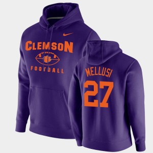 Chez Mellusi CLEM Men Oopty Oop #27 Football Pullover Hoodie - Purple 954378-381