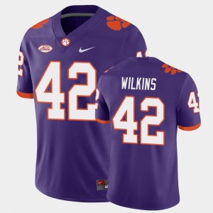 Christian Wilkins Clemson University Men's Playoff Game College Football #42 Jersey - Purple 232830-769