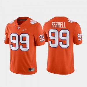 Clelin Ferrell Tiger Town #99 Football Game Men Jersey - Orange 965894-194