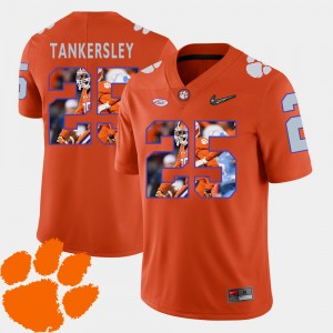 Cordrea Tankersley Clemson #25 Pictorial Fashion Football Men's Jersey - Orange 500149-779