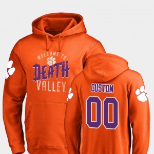 Custom Clemson University Logo Hometown Collection #00 Men Hoodie - Orange 317152-963