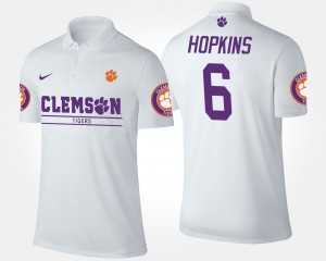 DeAndre Hopkins CU Men #6 Name and Number Polo - White 761235-762