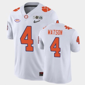 Deshaun Watson Tiger Town #4 Men's 2020 Playoff Game College Football Jersey - White 555093-685