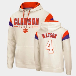 Deshaun Watson CLEM Fortress #4 Pullover Men Hoodie - Cream 216506-757
