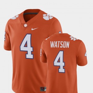 Deshaun Watson CLEM #4 Alumni Football Game Player Men Jersey - Orange 188191-264