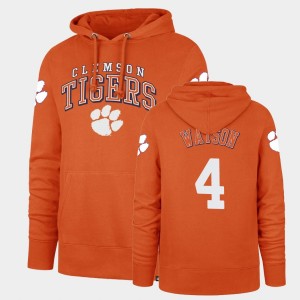 Deshaun Watson Clemson Tigers #4 Men Headline Double Decker Hoodie - Orange 771807-984