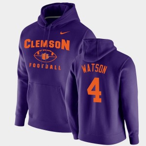 Deshaun Watson Clemson Oopty Oop Football Pullover Men's #4 Hoodie - Purple 864714-159