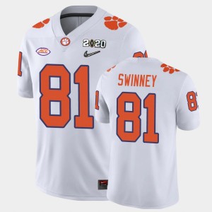 Drew Swinney CLEM College Football 2020 Playoff Game Men #81 Jersey - White 171754-926