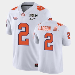 Frank Ladson Jr. Clemson #2 Men's College Football 2020 Playoff Game Jersey - White 608349-340