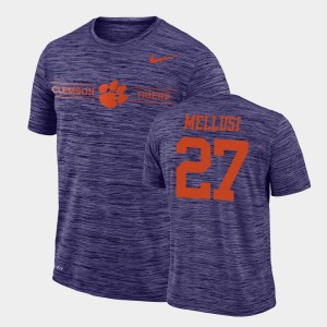 Chez Mellusi CU Men GFX Velocity #27 Sideline Legend Performance T-Shirt - Purple 761626-444