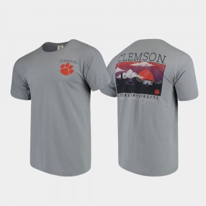 CLEM Comfort Colors Campus Scenery Men T-Shirt - Gray 290735-611