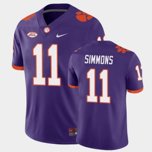 Isaiah Simmons Clemson University Men's #11 Playoff Game College Football Jersey - Purple 665631-400