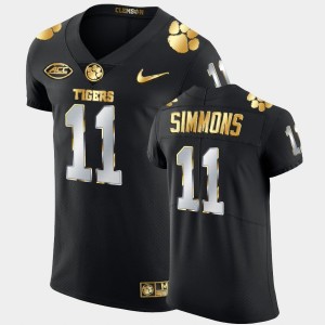 Isaiah Simmons CLEM Men's 2020-21 Authentic Golden Edition #11 Jersey - Black 771795-597
