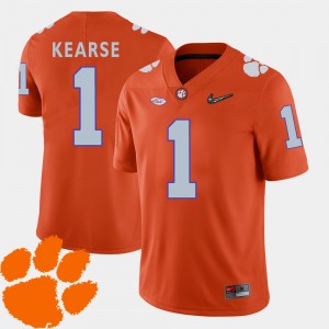 Jayron Kearse Tiger Town #1 College Football Men 2018 ACC Jersey - Orange 560100-567