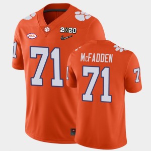 Jordan McFadden Tigers College Football 2020 Playoff Game #71 Mens Jersey - Orange 614925-831