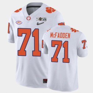 Jordan McFadden CU #71 College Football Men 2020 Playoff Game Jersey - White 418644-459