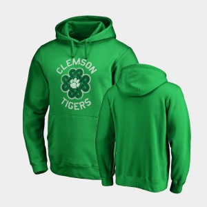 Clemson Tigers Luck Tradition Pullover St. Patrick's Day Men Hoodie - Kelly Green 986448-899