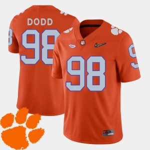 Kevin Dodd CU College Football #98 2018 ACC Mens Jersey - Orange 109364-149