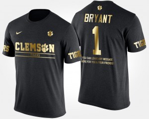 Martavis Bryant Clemson Tigers Gold Limited #1 Short Sleeve With Message Men T-Shirt - Black 774235-297